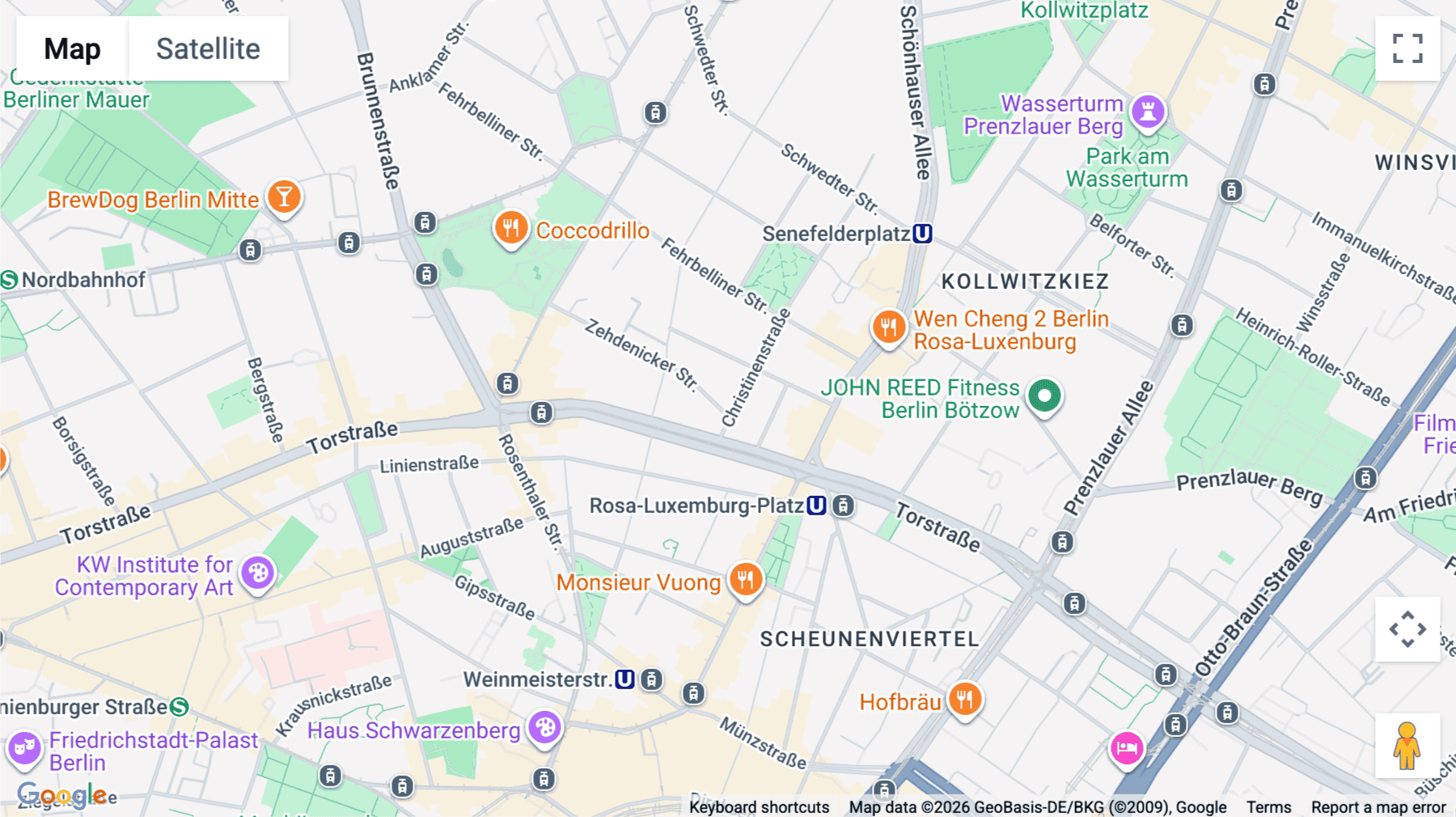 Click for interative map of Zehdenicker Strasse 1, Berlin