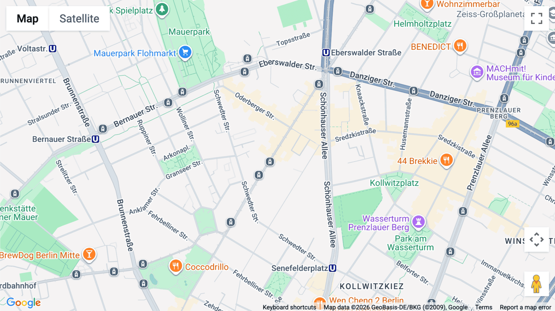 Click for interative map of Kastanienallee 84, Berlin