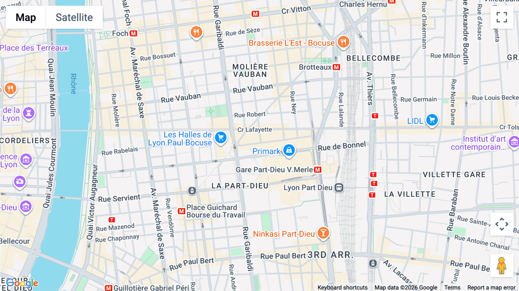 Click for interative map of 20 Boulevard Eugène Deruelle, Britannia, Lyon