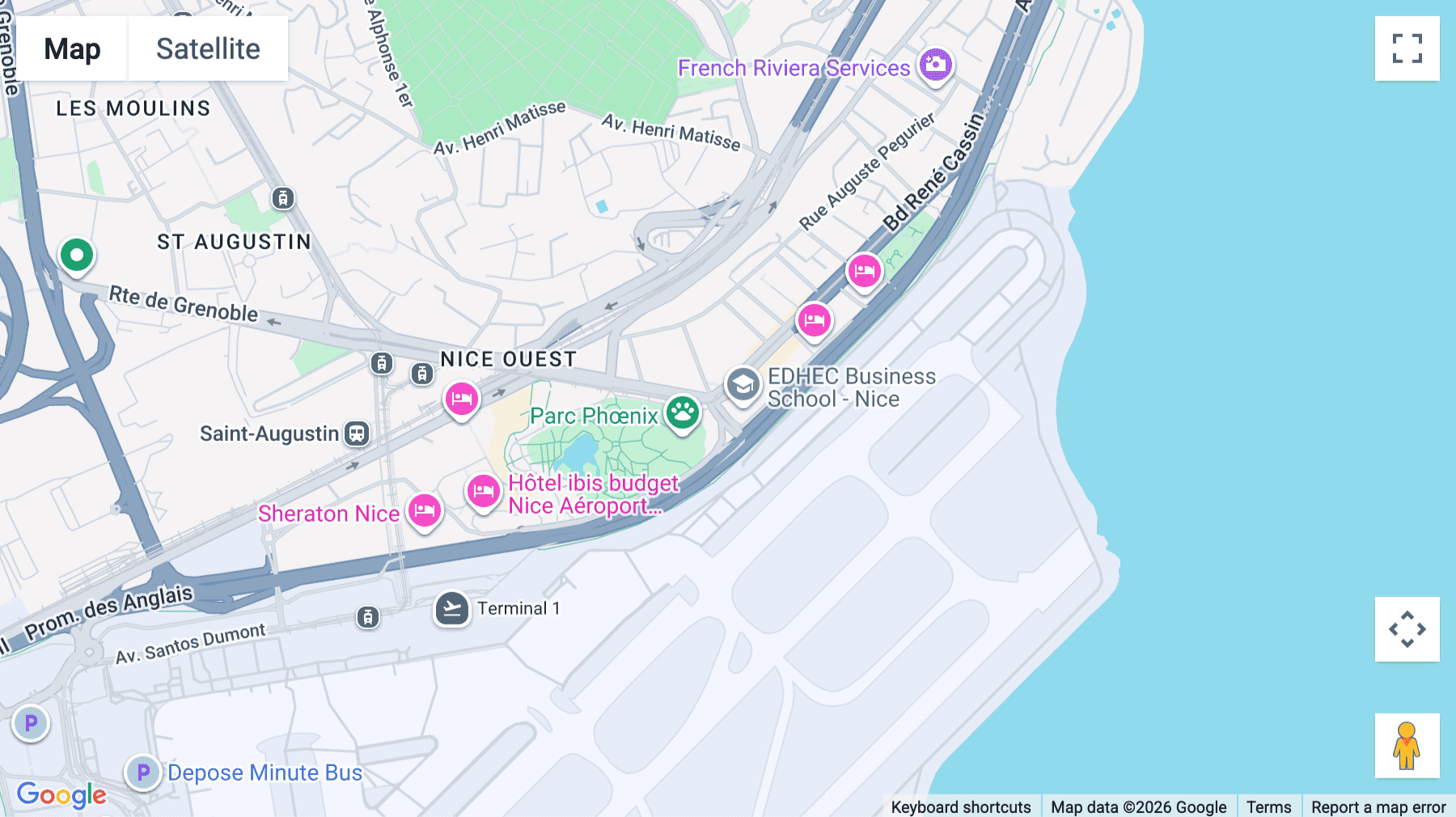 Click for interative map of 470 Promenade des Anglais, Nice
