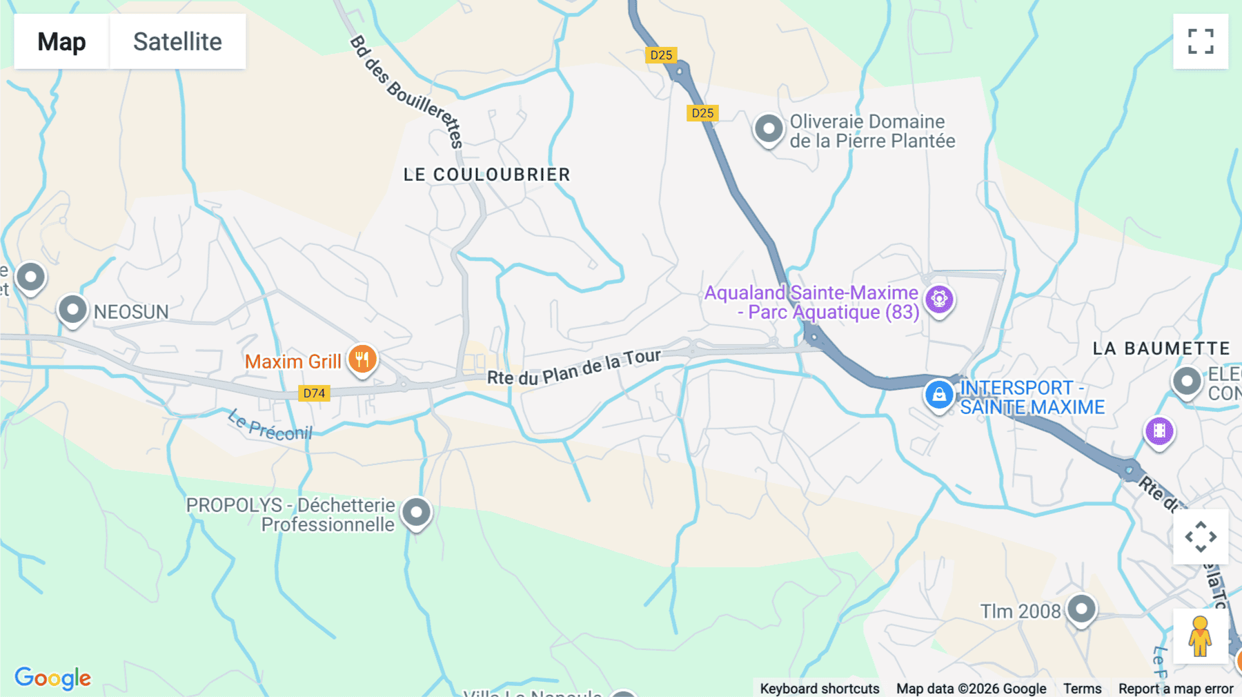 Click for interative map of 114 Avenue Mathias, Sainte-Maxime