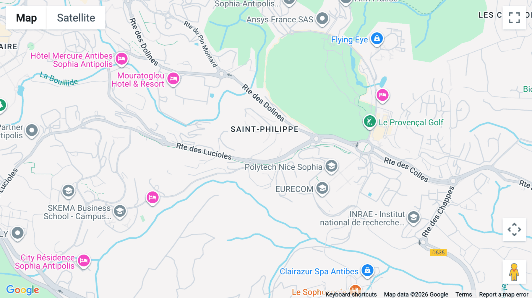 Click for interative map of Emerald Square, Rue Evariste Galois, Sophia Antipolis