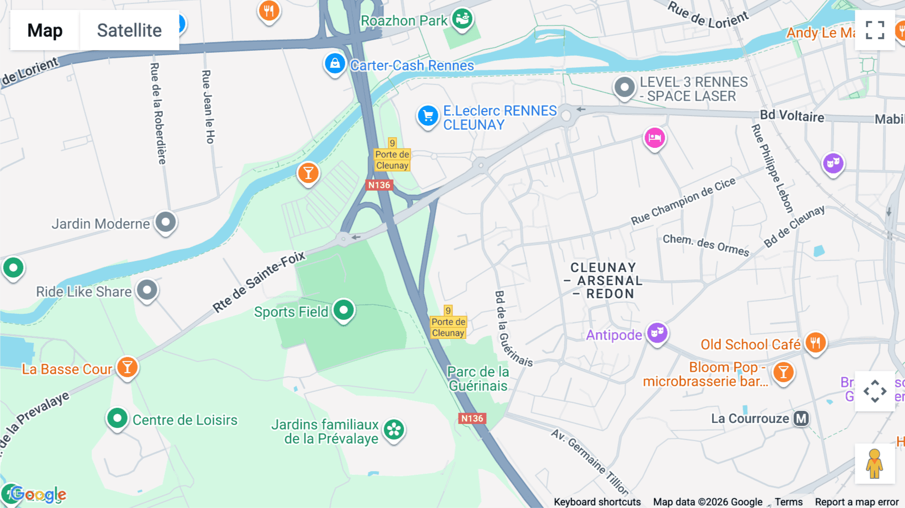 Click for interative map of ZAC Atalate-Champeaux, Solaris, Rennes