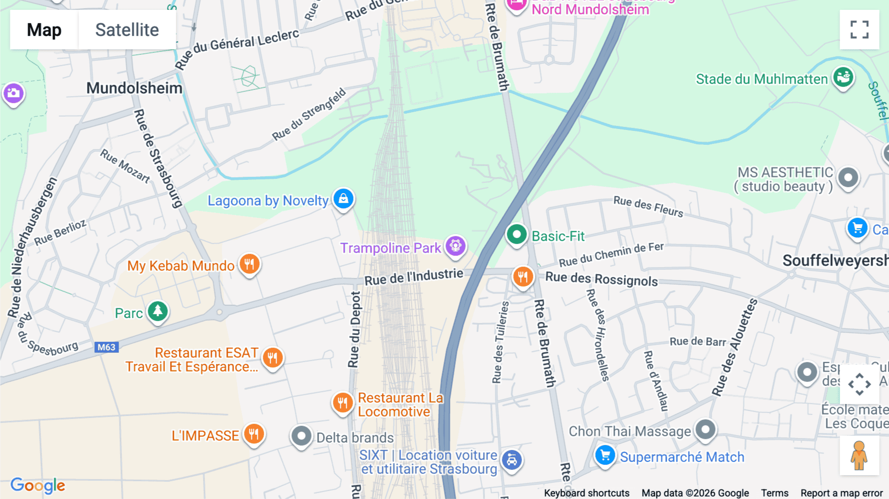 Click for interative map of 4 rue de l'Industrie, Mundolsheim