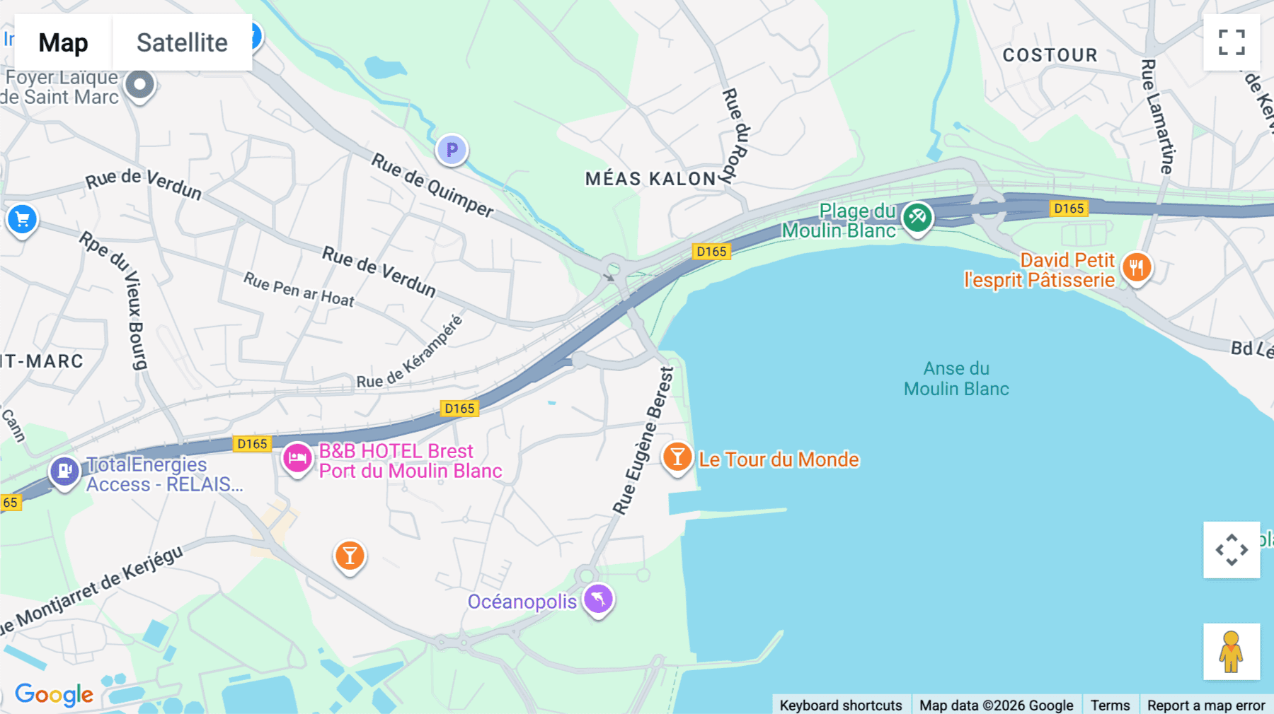 Click for interative map of 29 Rue Amiral Troude, Port De Commerce, H20, Brest