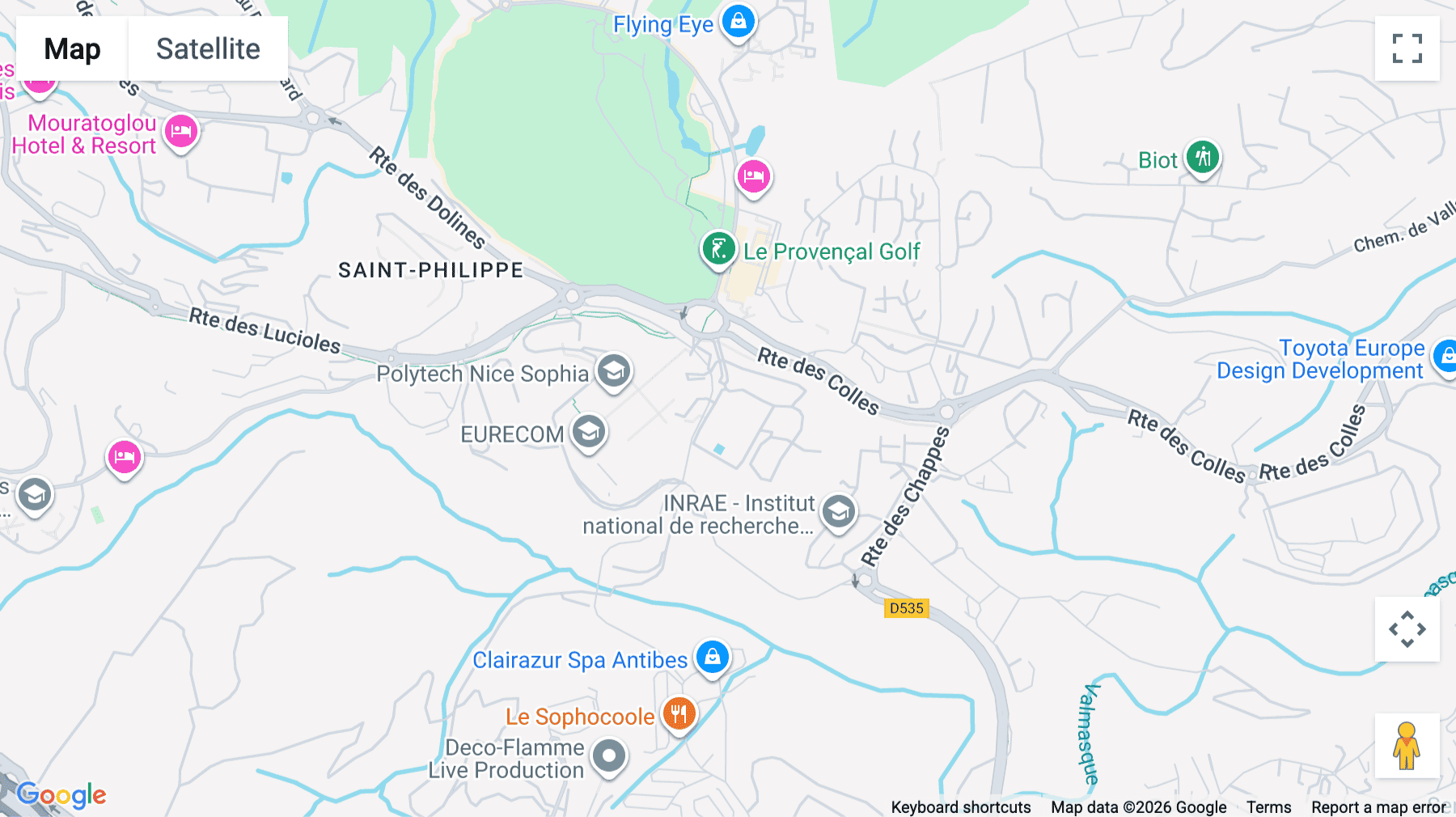 Click for interative map of 950 Route Des Colles, Les Templiers, Cannes