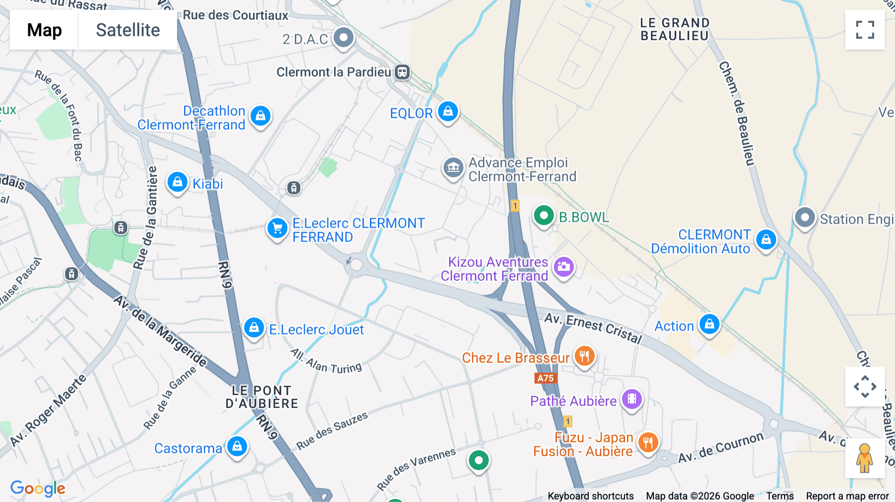 Click for interative map of 4 Rue Eric De Cromières, La Pardieu, Cournon-dAuvergne
