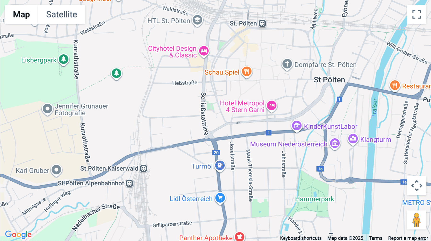 Click for interative map of Europlatz 7, SaintPölten