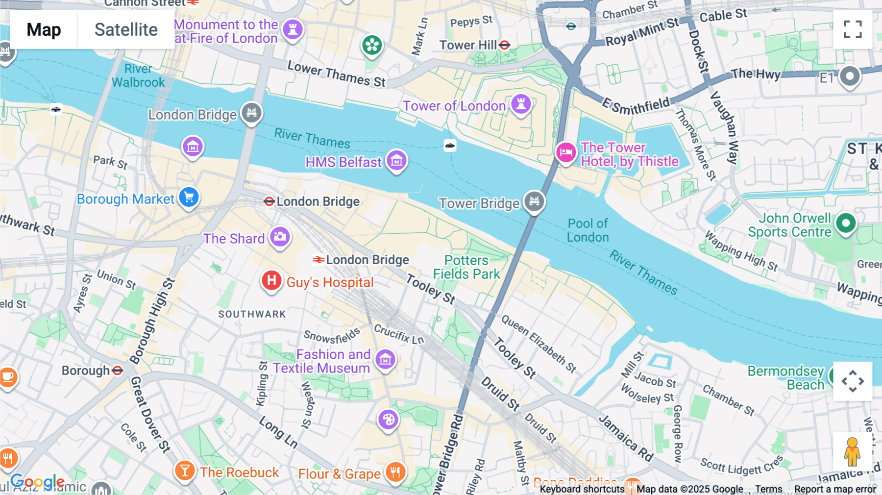 Click for interative map of 3 More London Riverside, London