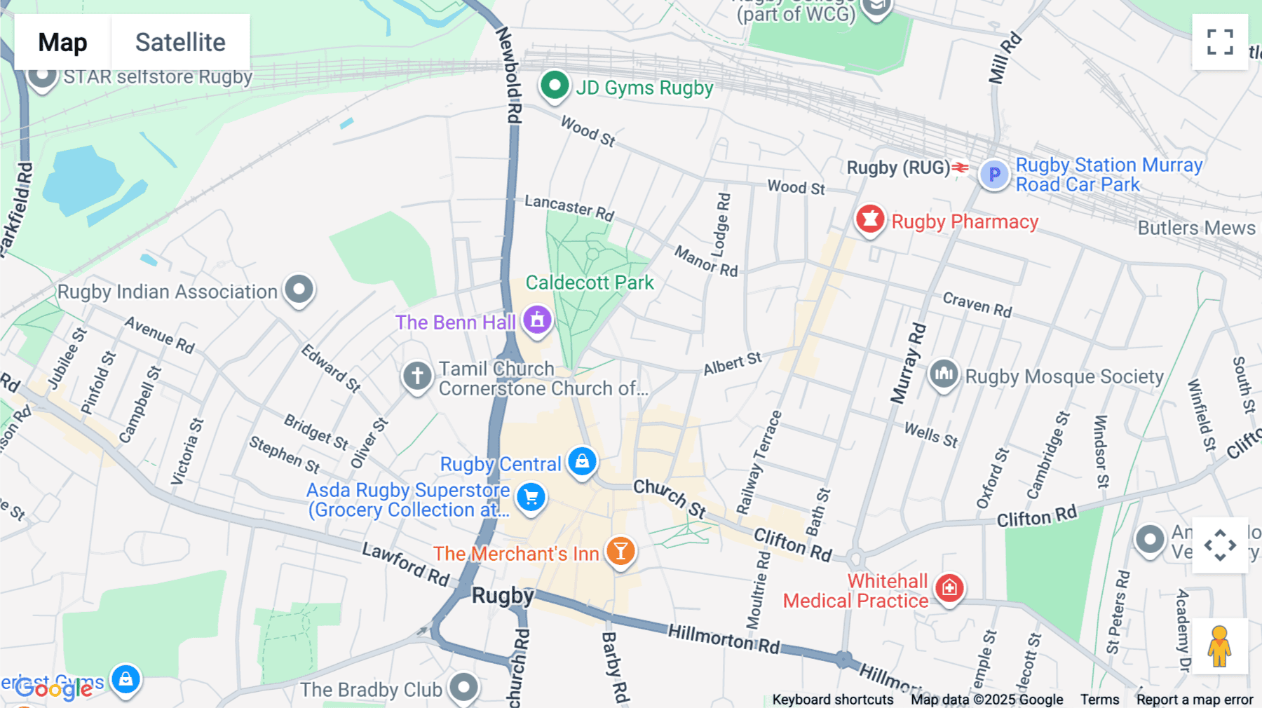 Click for interative map of Regent Court, 42 Regent Place, Rugby