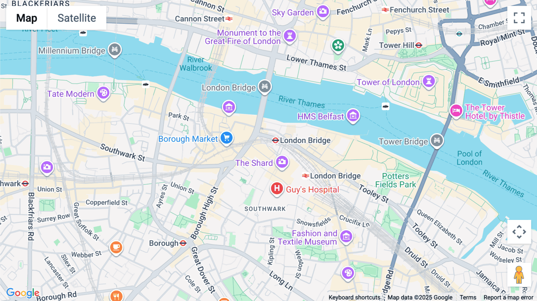 Click for interative map of 3rd floor, News Building, 3 London Bridge Street, London