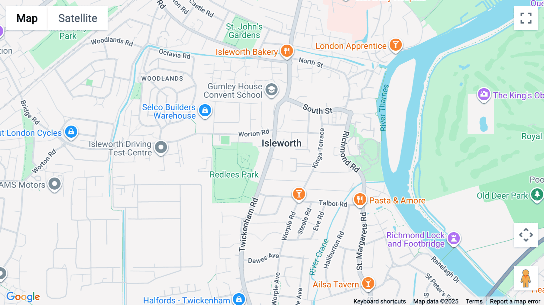 Click for interative map of 158-160 Twickenham Road, Isleworth, Isleworth