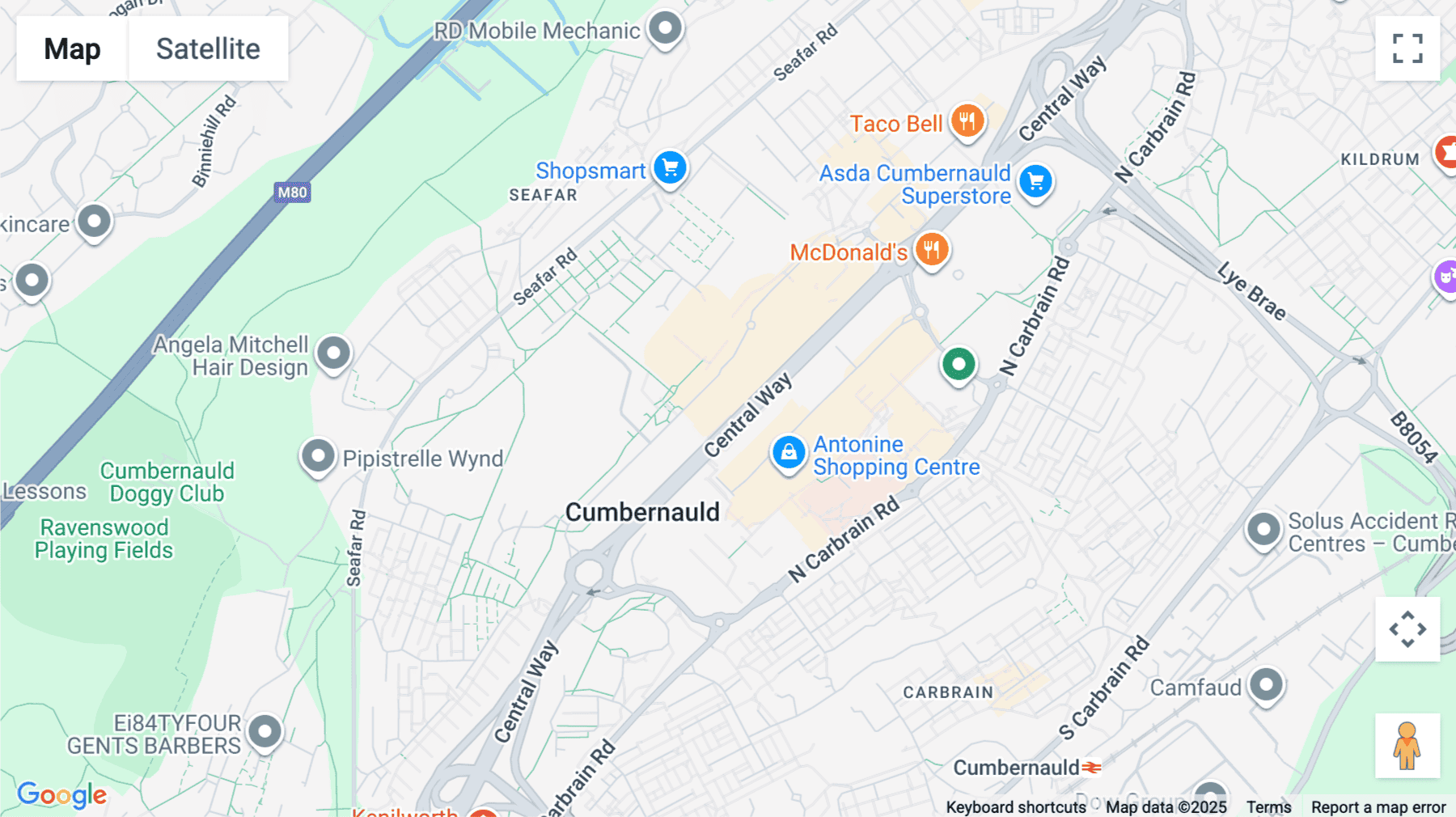 Click for interative map of Carron House, Carron Way, Cumbernauld