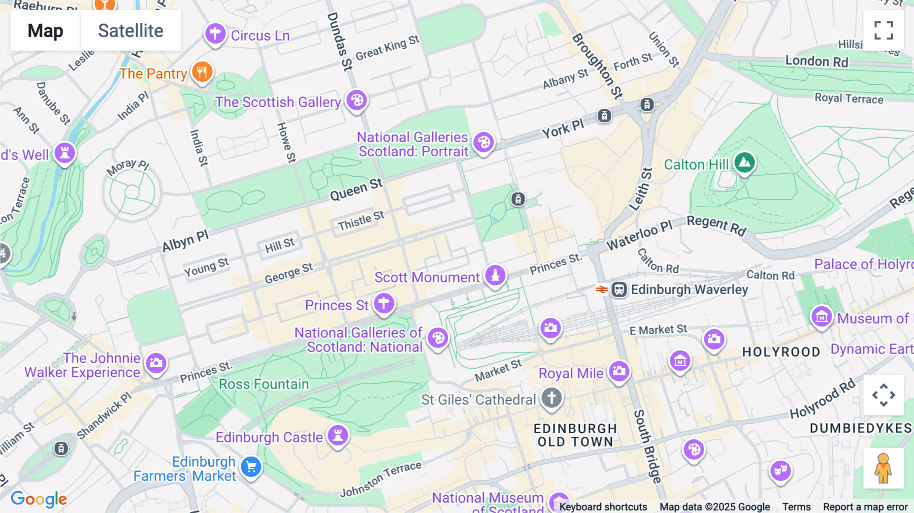 Click for interative map of Thorn House, 5 Rose Street, Edinburgh
