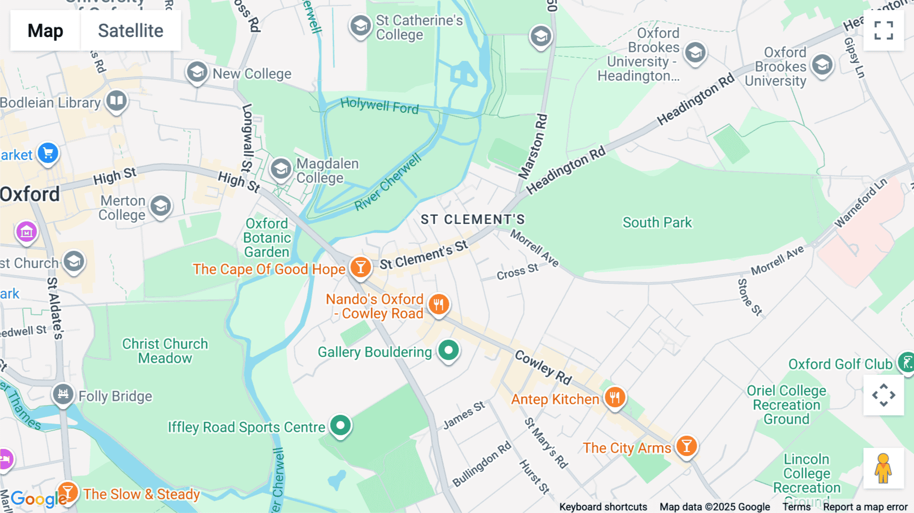 Click for interative map of Angel Court, 81 St Clement's, Oxford