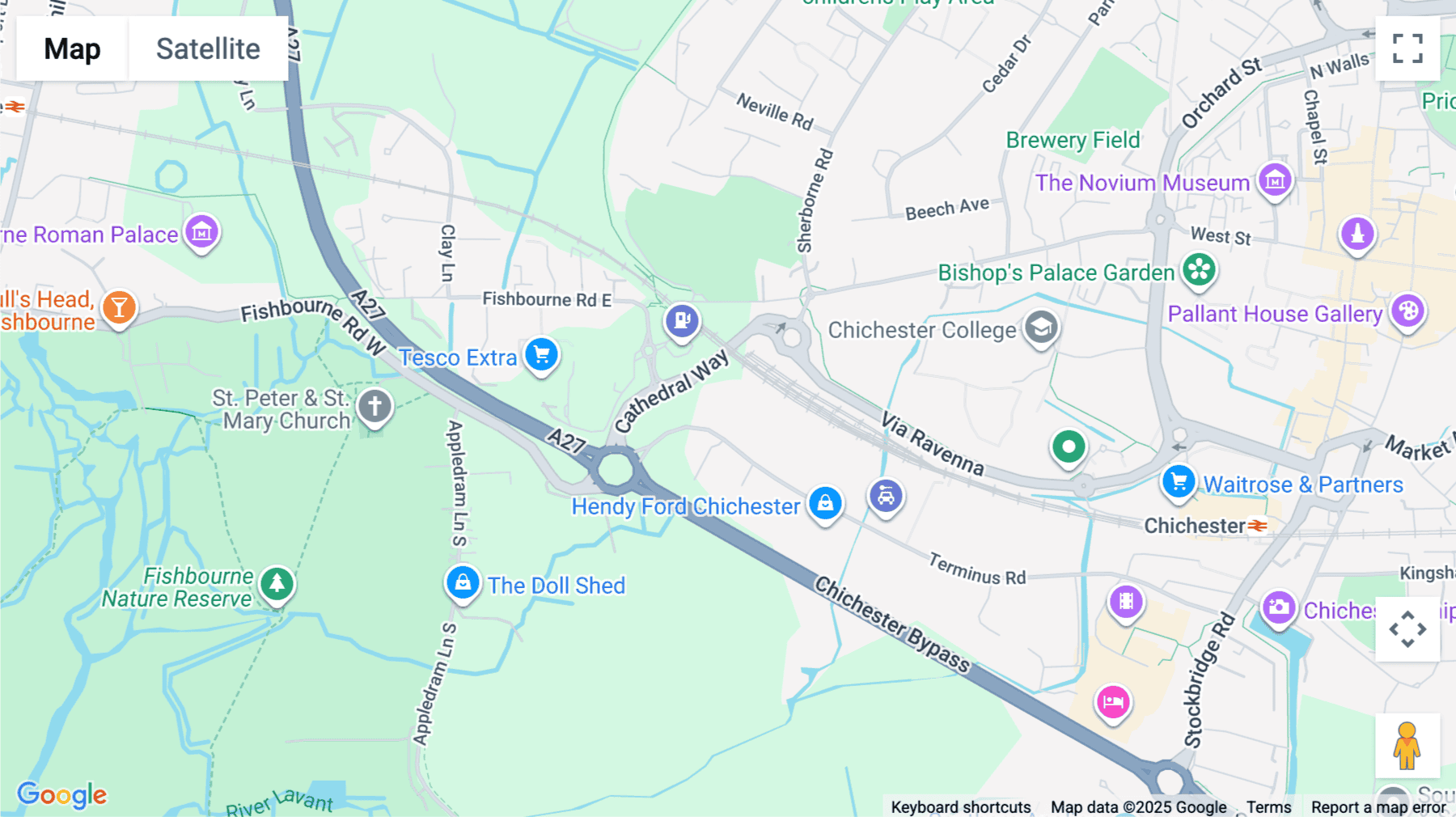 Click for interative map of Chichester Enterprise Centre, Chichester