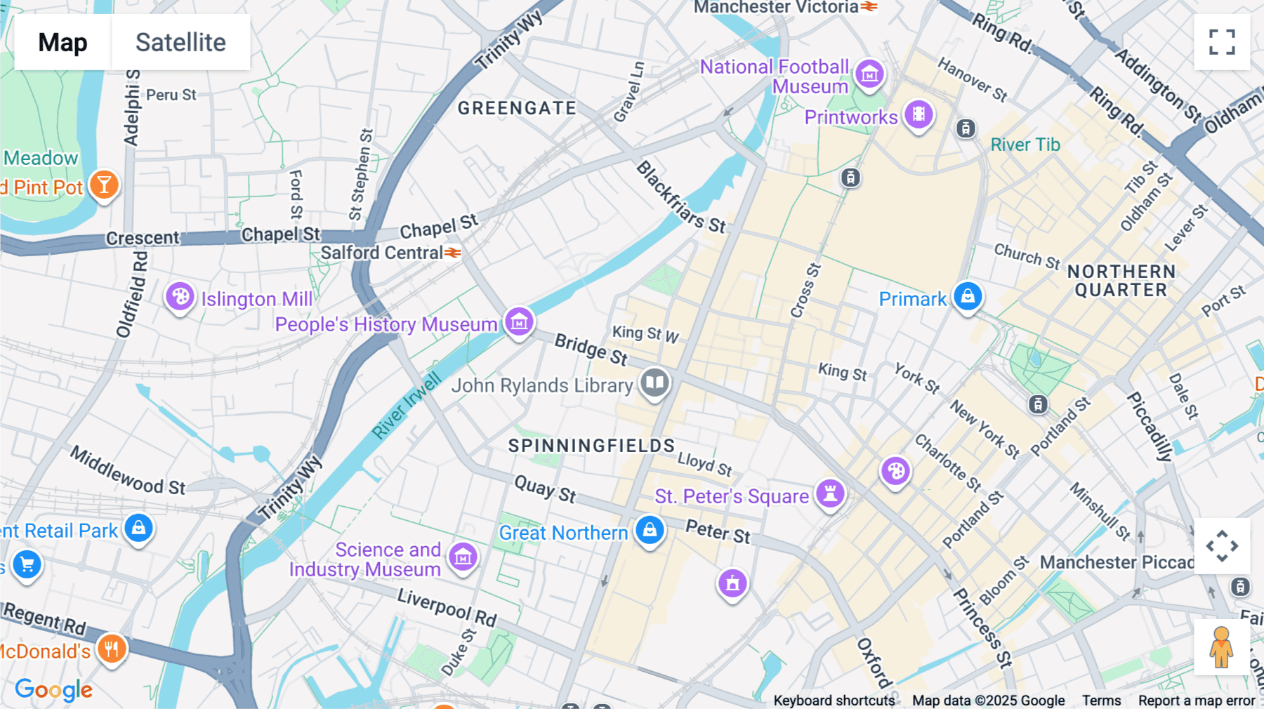 Click for interative map of Bridgeworks, 67-69 Bridge Street, Manchester