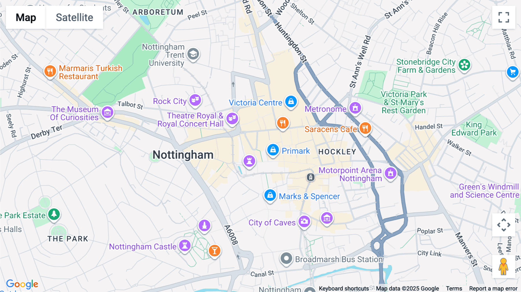 Click for interative map of Fenchurch House, 12 King Street, Nottingham