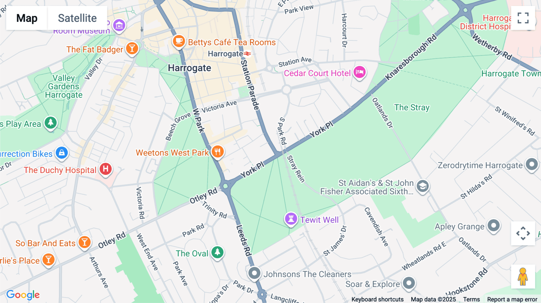 Click for interative map of 110 Station Parade, Royal House, Harrogate