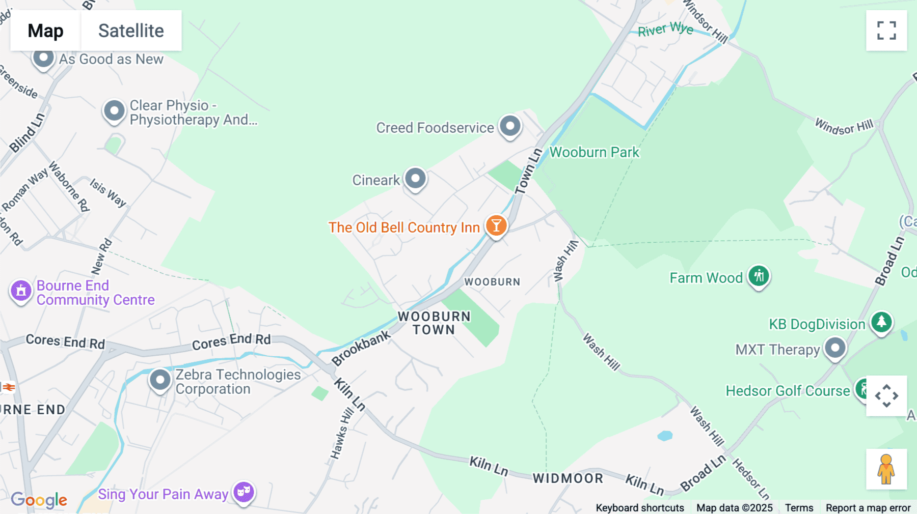 Click for interative map of 1 Soho Studios, Town Lane, Mill House, Wooburn Green