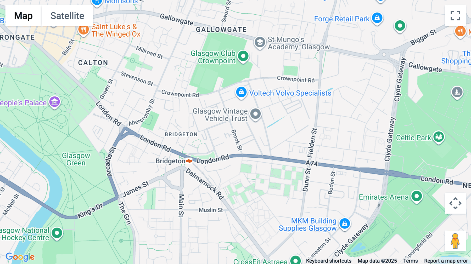Click for interative map of Brook Street Business Hub, 117 Brook Street, Glasgow