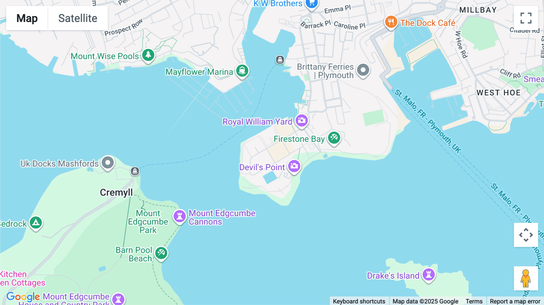 Click for interative map of Melville, Royal William Yard, Plymouth