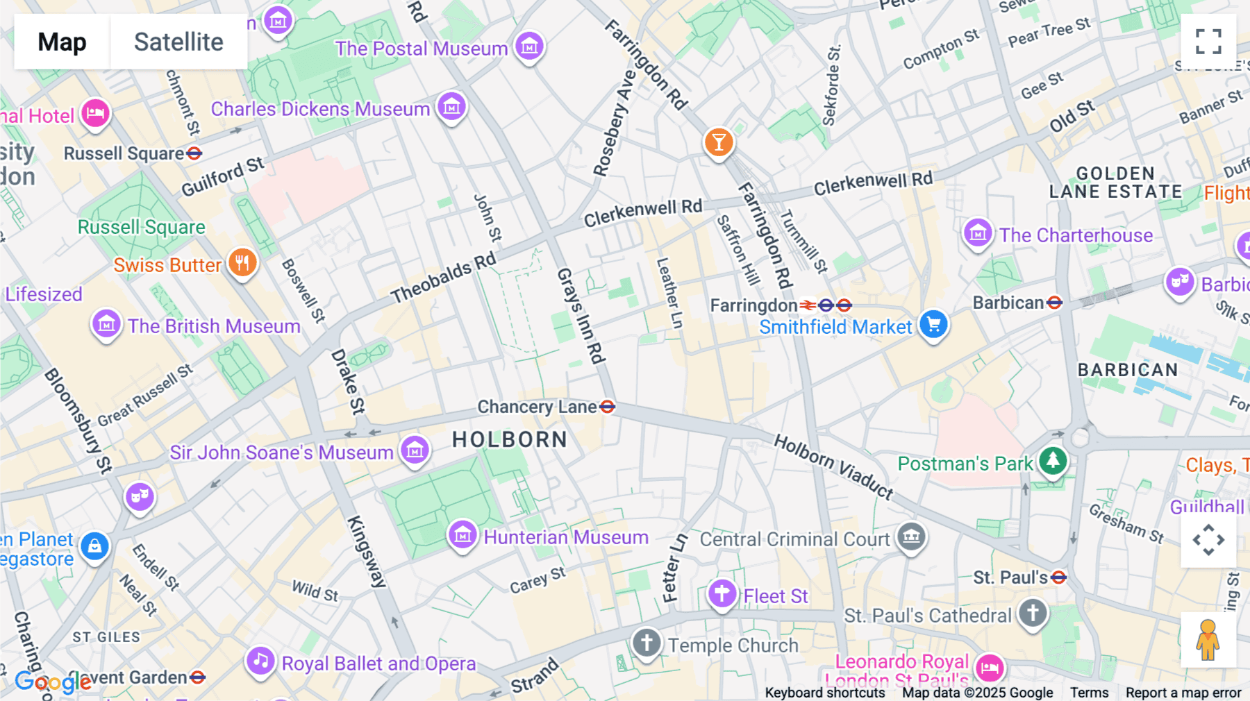 Click for interative map of 14 Gray's Inn Road, London