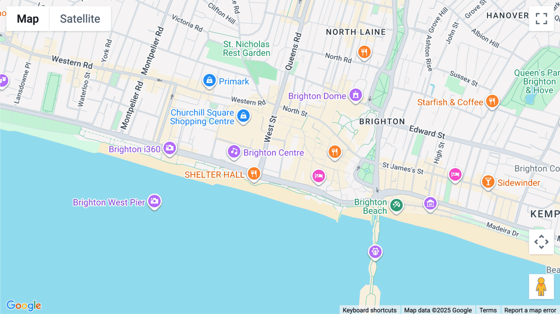 Click for interative map of 15-17 Middle Street, Brighton