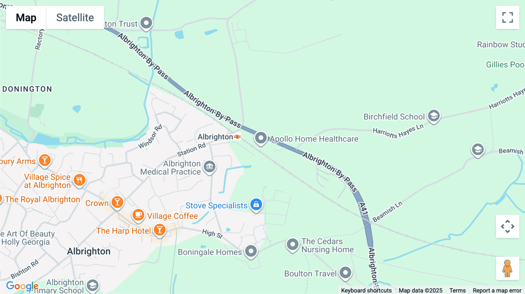 Click for interative map of James House, Newport Road, Wolverhampton