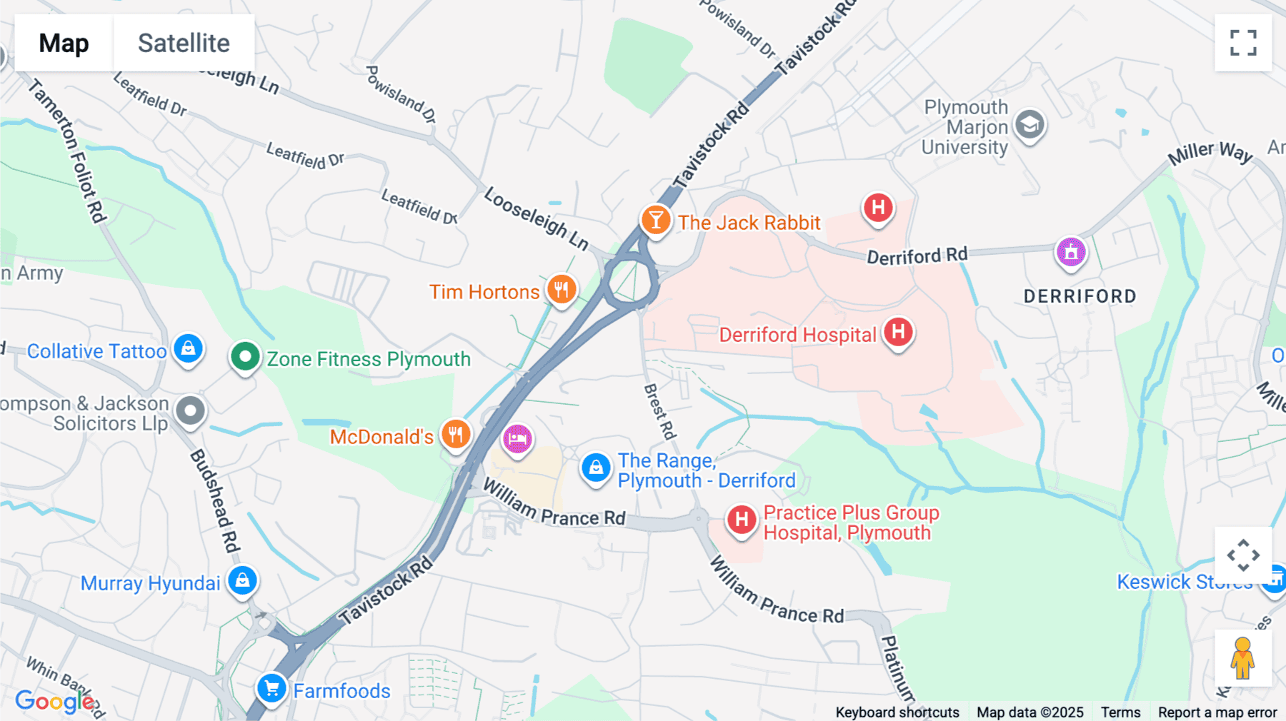 Click for interative map of The Apex, Derriford Business Park, Brest Road, Plymouth