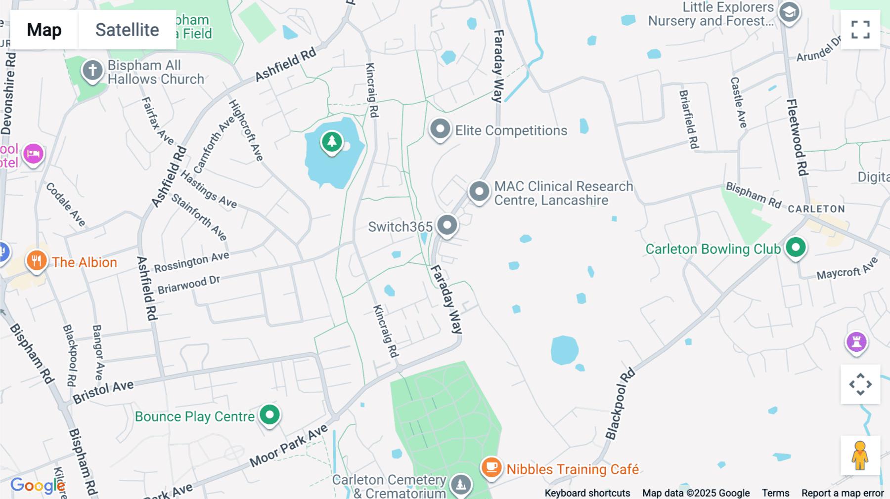 Click for interative map of Blackpool Technology Centre, Faraday Way, Blackpool