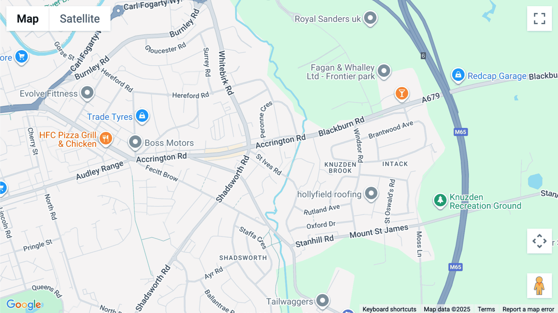 Click for interative map of Blackburn Gateway, Sandpits Lane, Blackburn