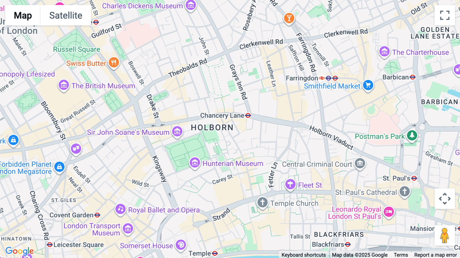 Click for interative map of Chancery House, Chancery Lane, London