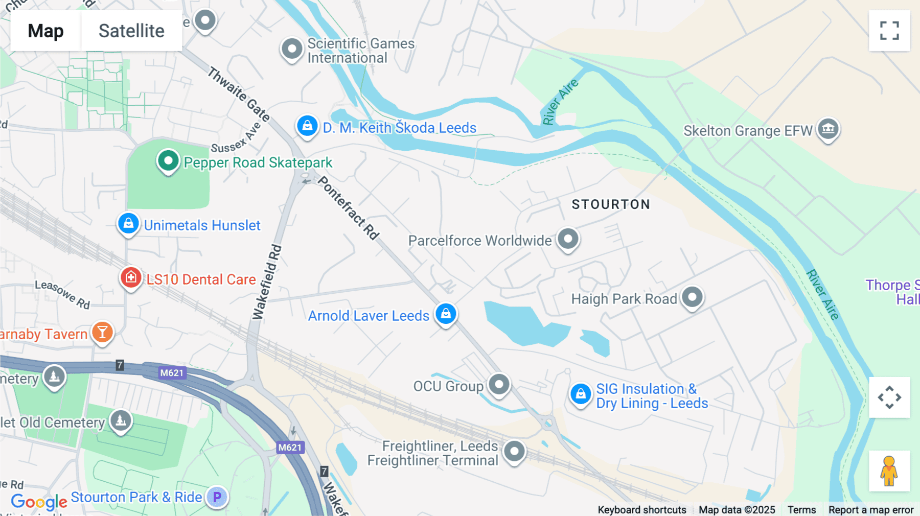 Click for interative map of BP House, Skelton Grange Road, Leeds