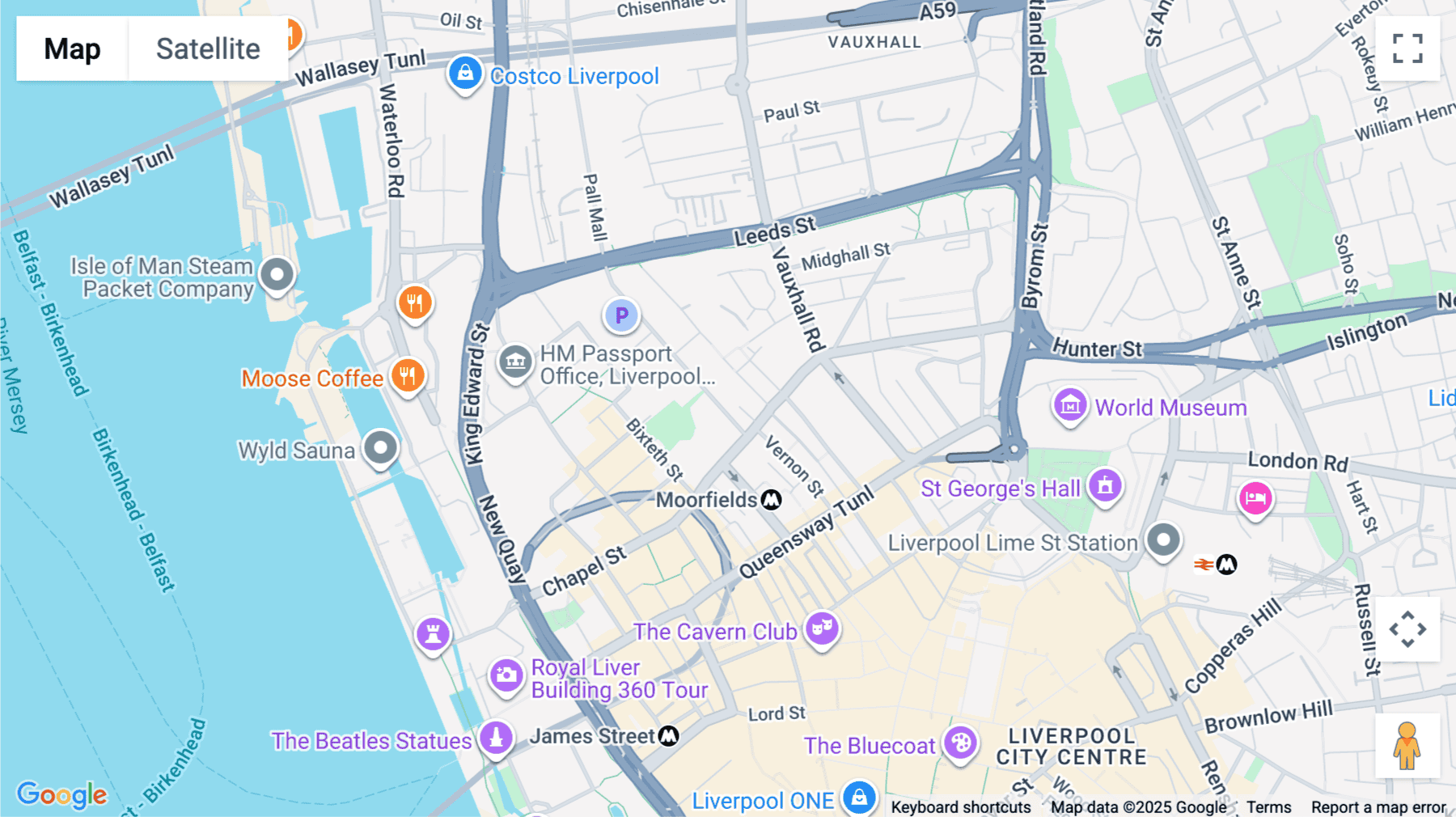 Click for interative map of Moffat House, 14-20 Pall Mall, Liverpool