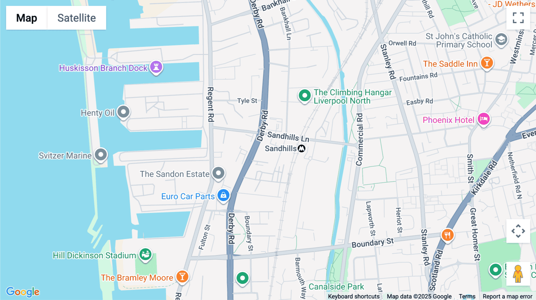 Click for interative map of 24 Derby Road, Liverpool, Liverpool