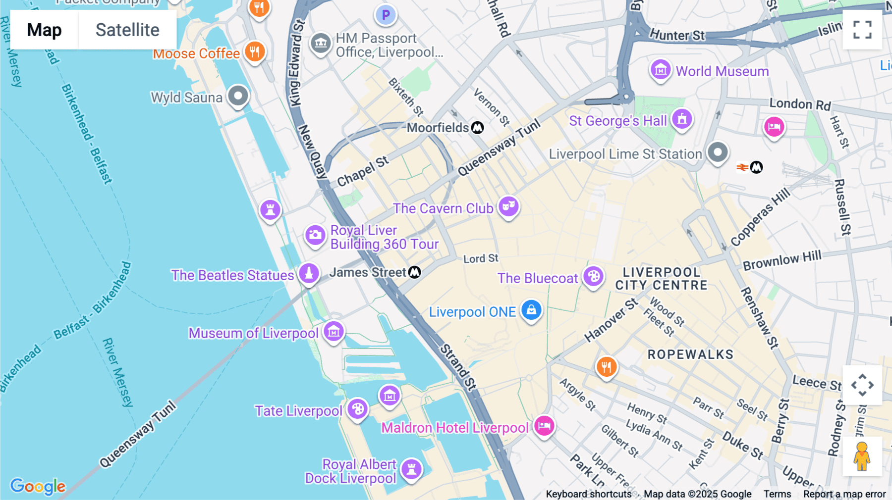 Click for interative map of 62 Castle Street, Liverpool, Liverpool