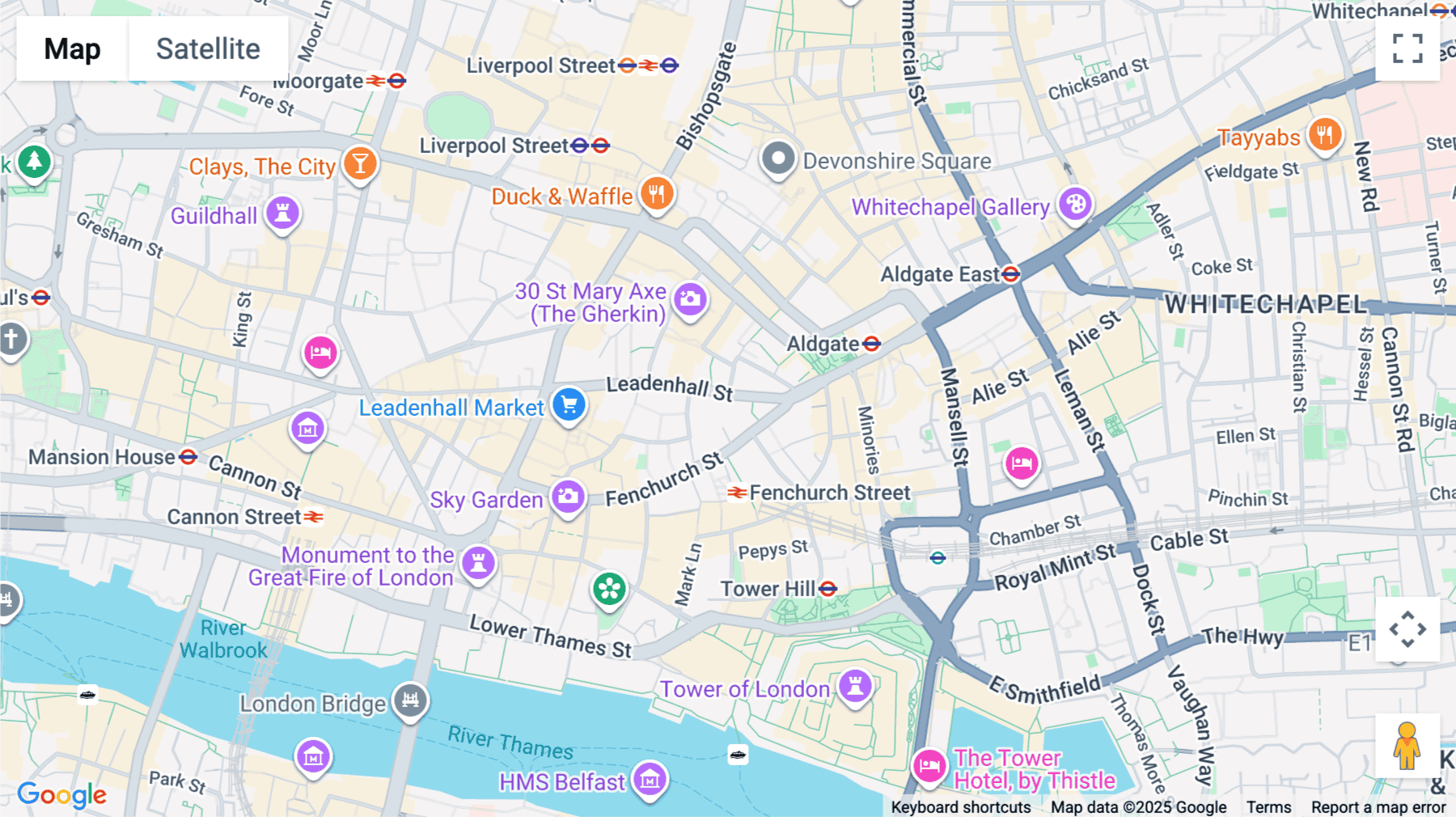 Click for interative map of The Hallmark Building, 52-56 Leadenhall Street, London