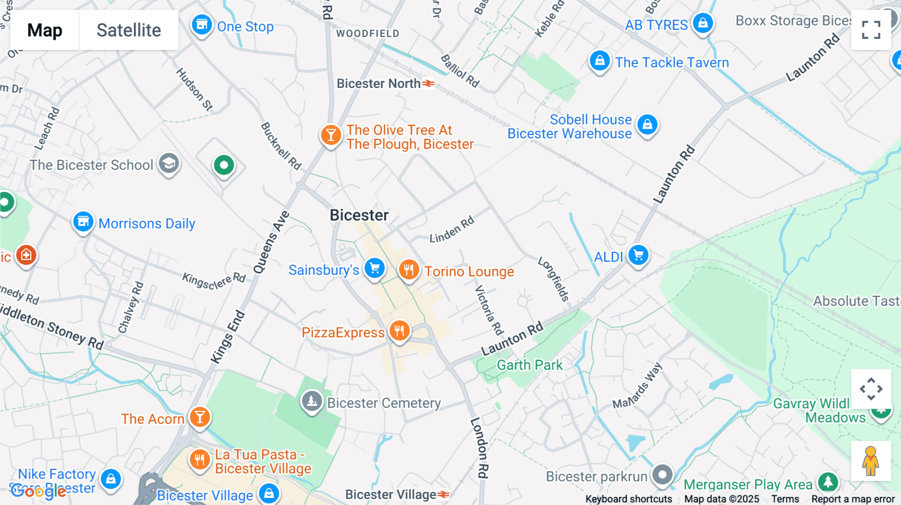 Click for interative map of Victoria Road, The Old Bakery, Bicester
