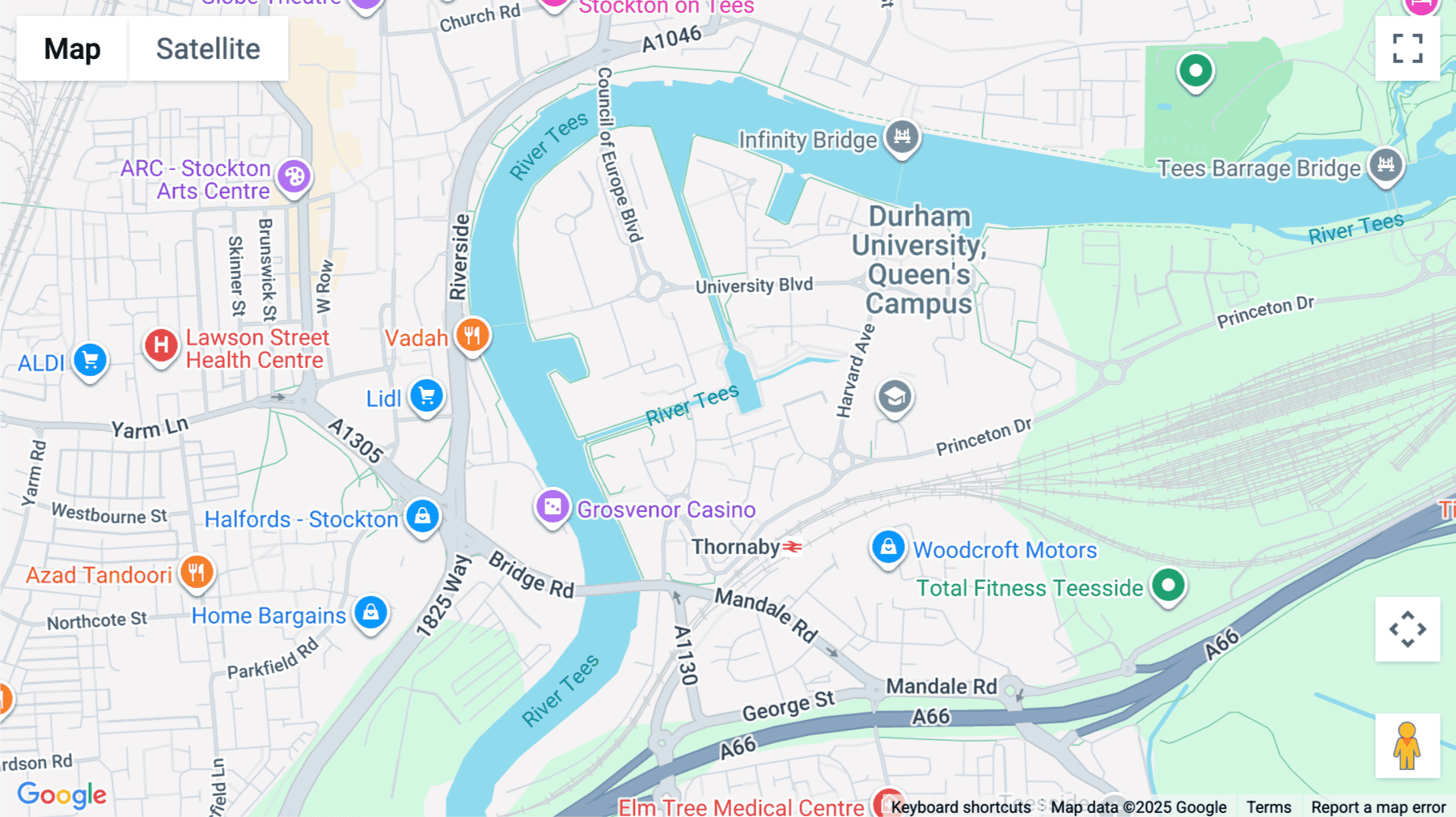 Click for interative map of Fast Track House, Thornaby, Stockton-on-Tees