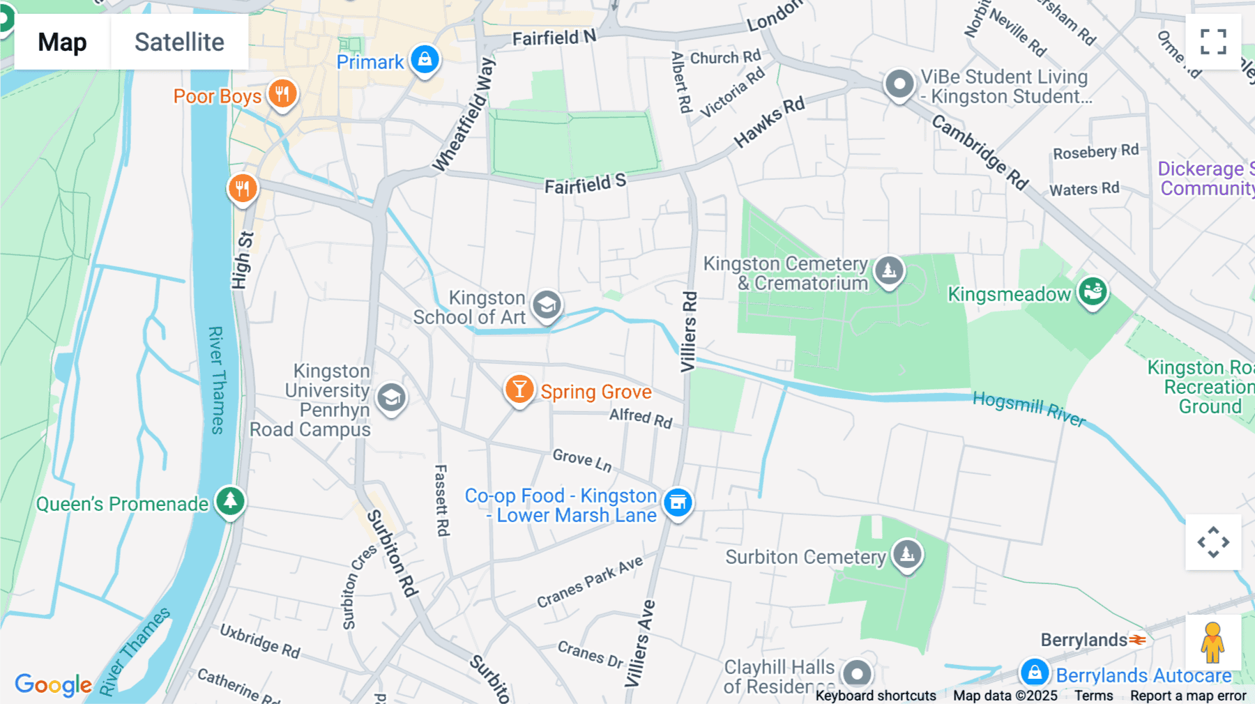 Click for interative map of Princess House, Horace Road, London