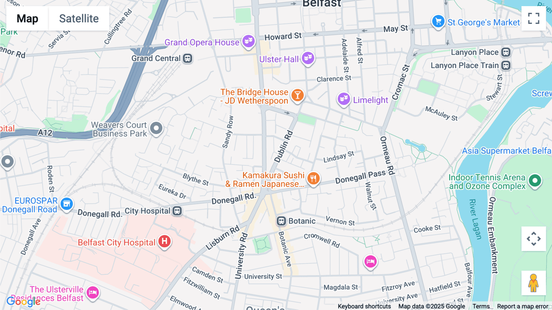 Click for interative map of The Gallery Building, 65-69 Dublin Road, Belfast