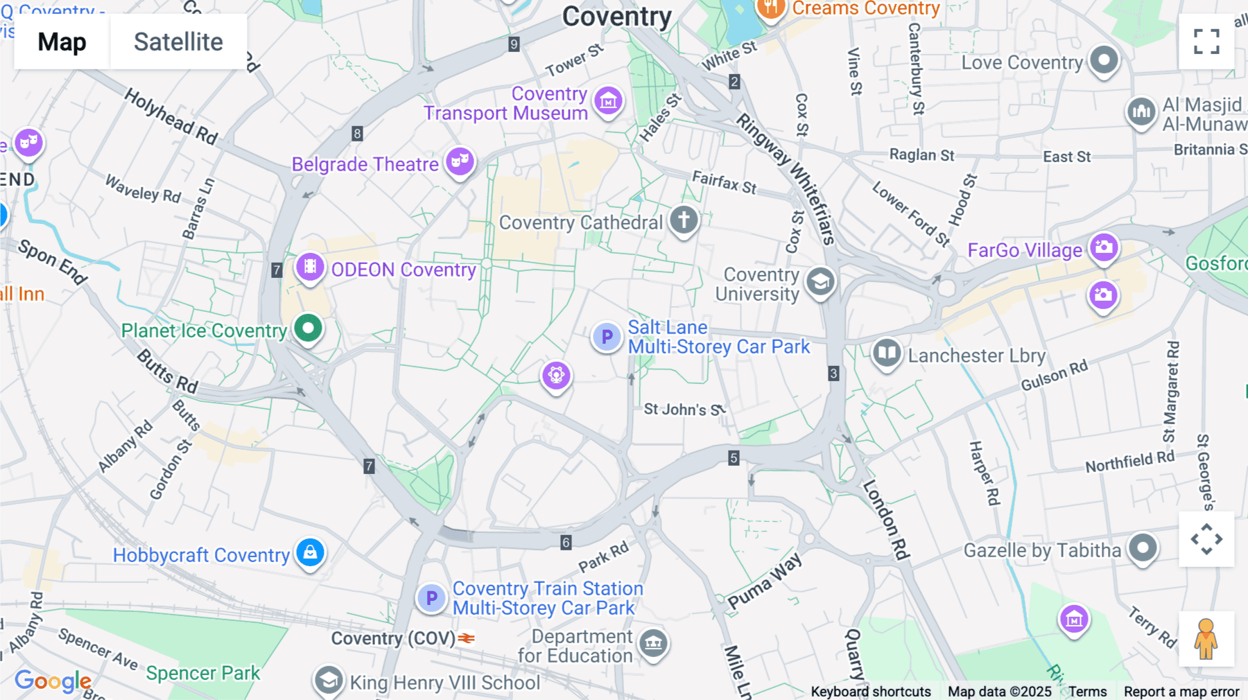 Click for interative map of 9 Little Park Street, Coventry