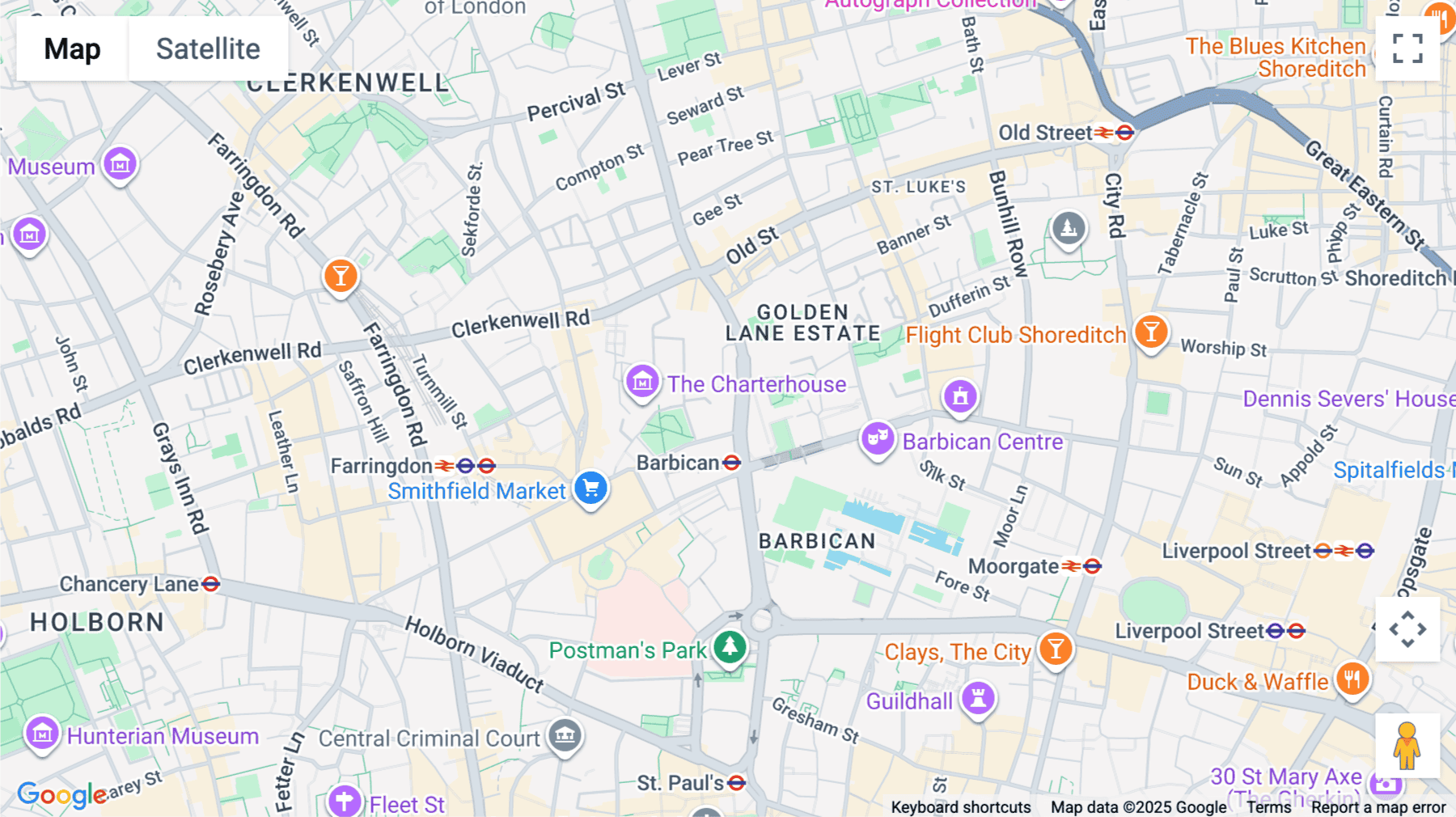 Click for interative map of 120 Aldersgate Street, 2nd, 3rd, and 5th Floor, London