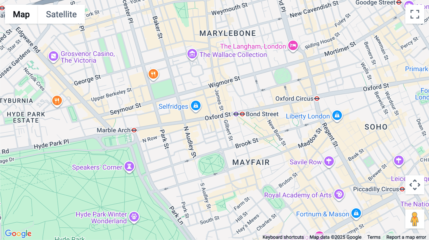 Click for interative map of 53 Duke Street, London