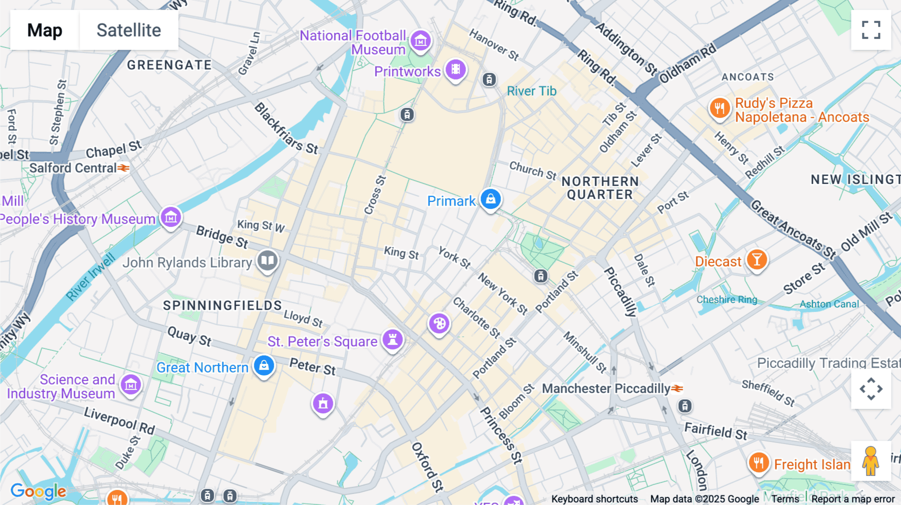 Click for interative map of 11 York Street, Manchester