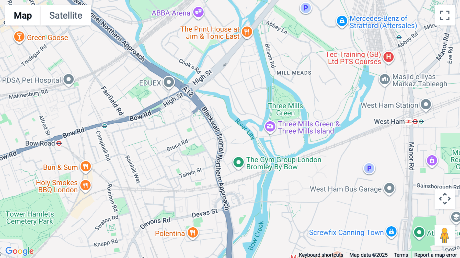 Click for interative map of 5 Hancock Road, London