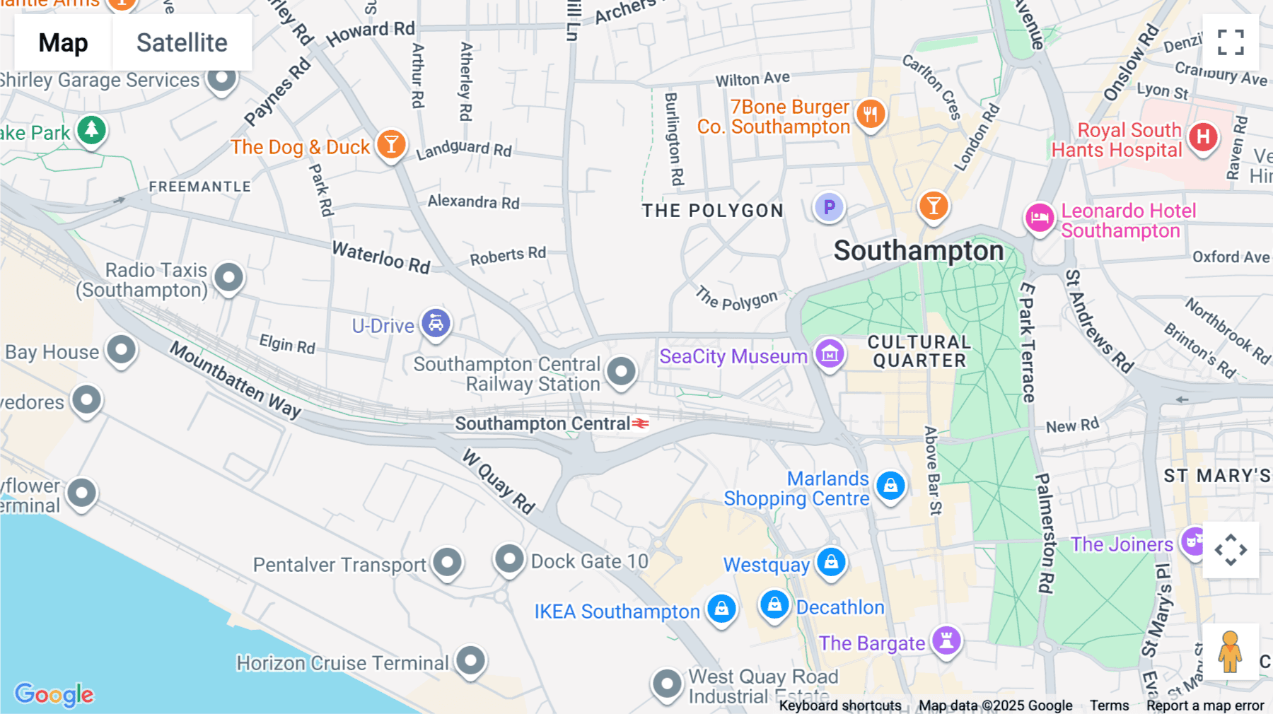 Click for interative map of Frobisher house, Nelson gate, Southampton