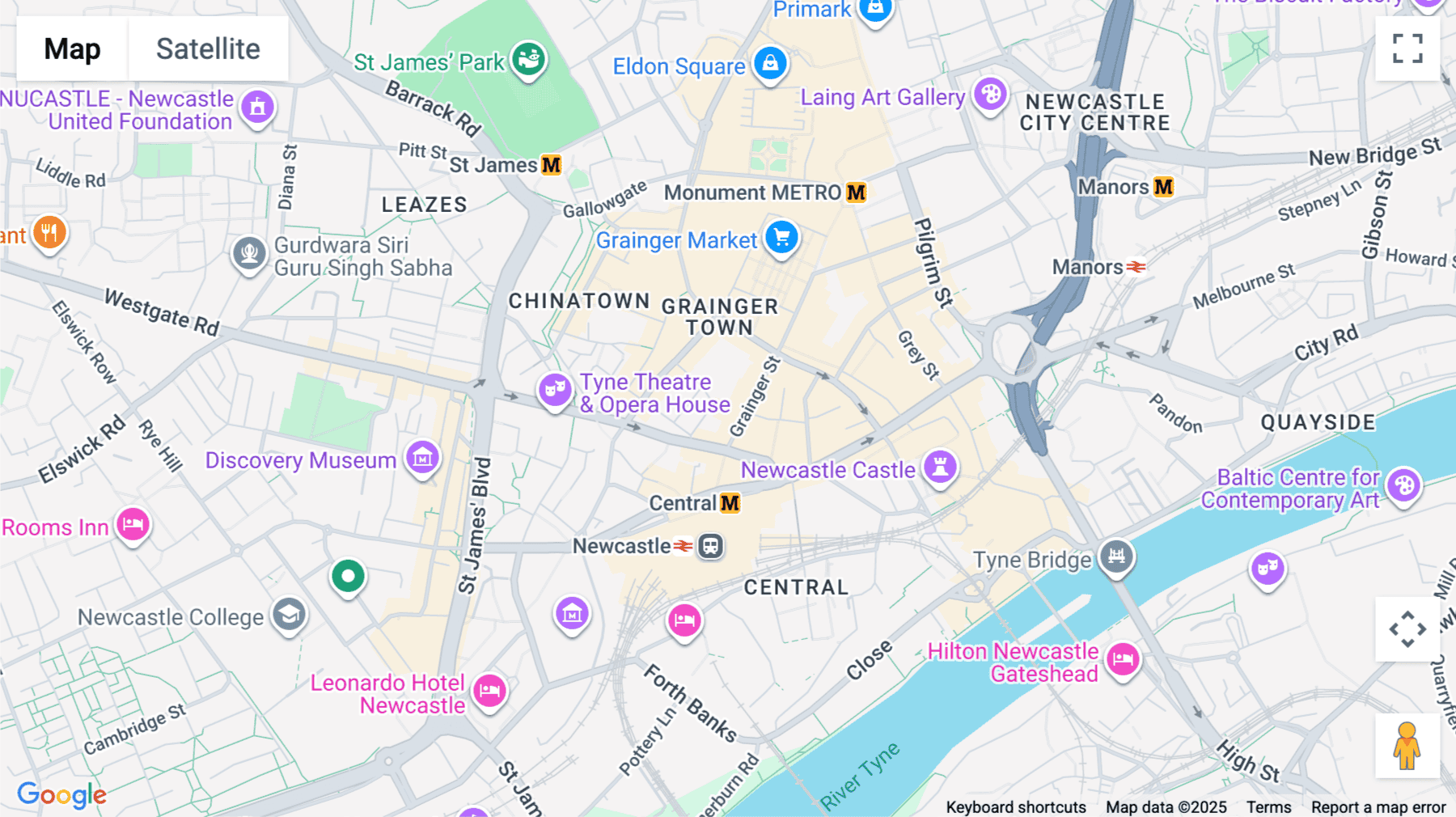 Click for interative map of 27 Grainger Street, Maybrook House, 3rd floor, Newcastle