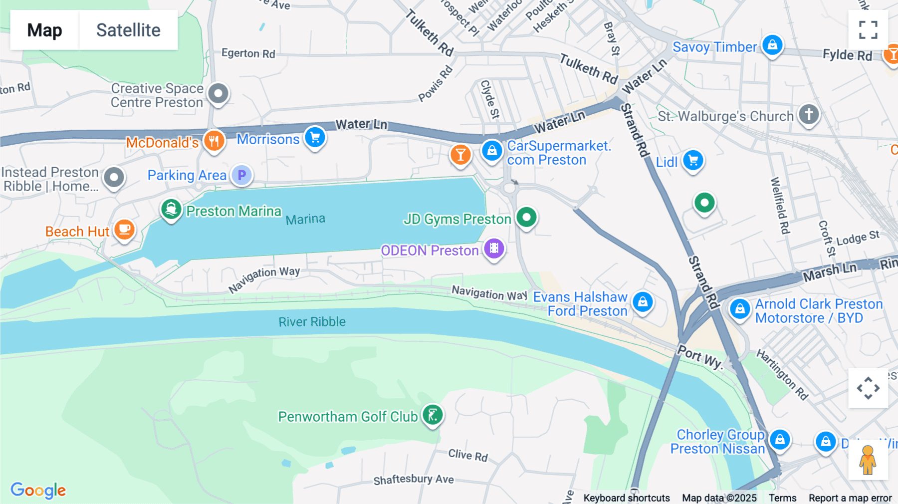 Click for interative map of Edward VII Quay, Navigation Way, Unit 1 and 2, Preston (Lancashire)